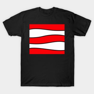 Abstract - red, black and white. T-Shirt